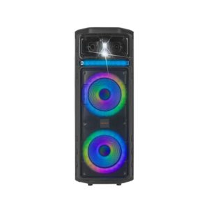 Omega Kolav M2102 Portable Karaoke Speaker – Dual Mics, RGB Lights, Bluetooth, 20W RMS