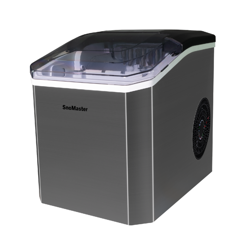 SnoMaster -12Kg/24Hr Counter-Top Bullet Type Ice-Maker -Stainless Steel - Image 3