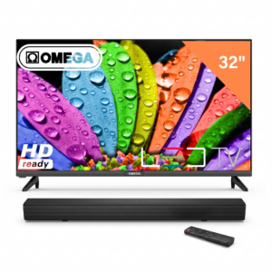 Omega SLM-32C4 32-Inch Smart TV & Supersonic SAV-101A Soundbar Bundle